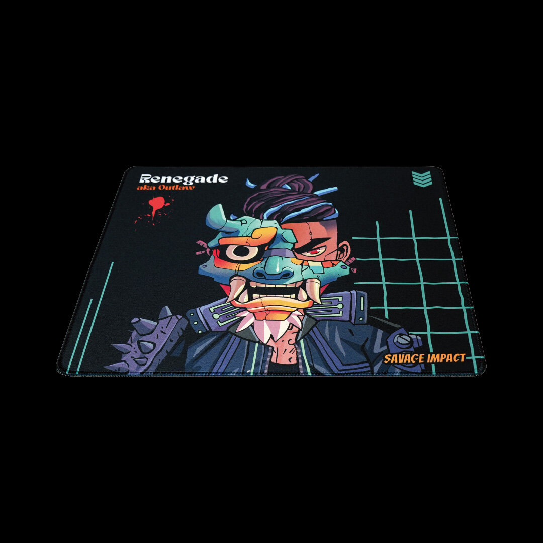 ИГРОВОЙ КОВРИК ДЛЯ МЫШИ BP-45 RENEGADE MIDNIGHT GAMING 450x400x5 мм — фото 1