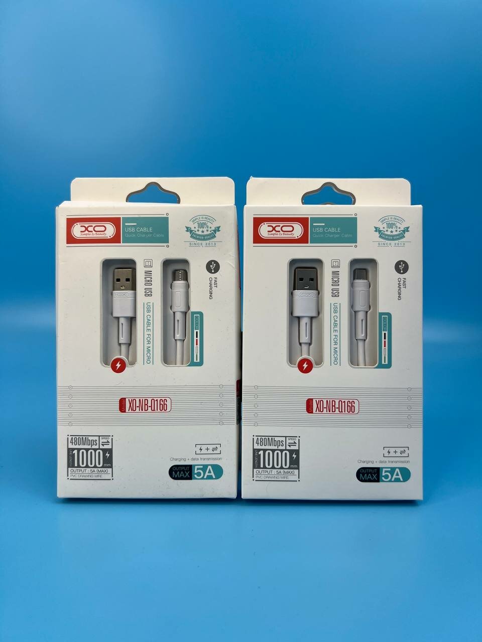 Кабель Micro USB XO NB-Q166 для зарядки, синхронизации данных, белый, 1м