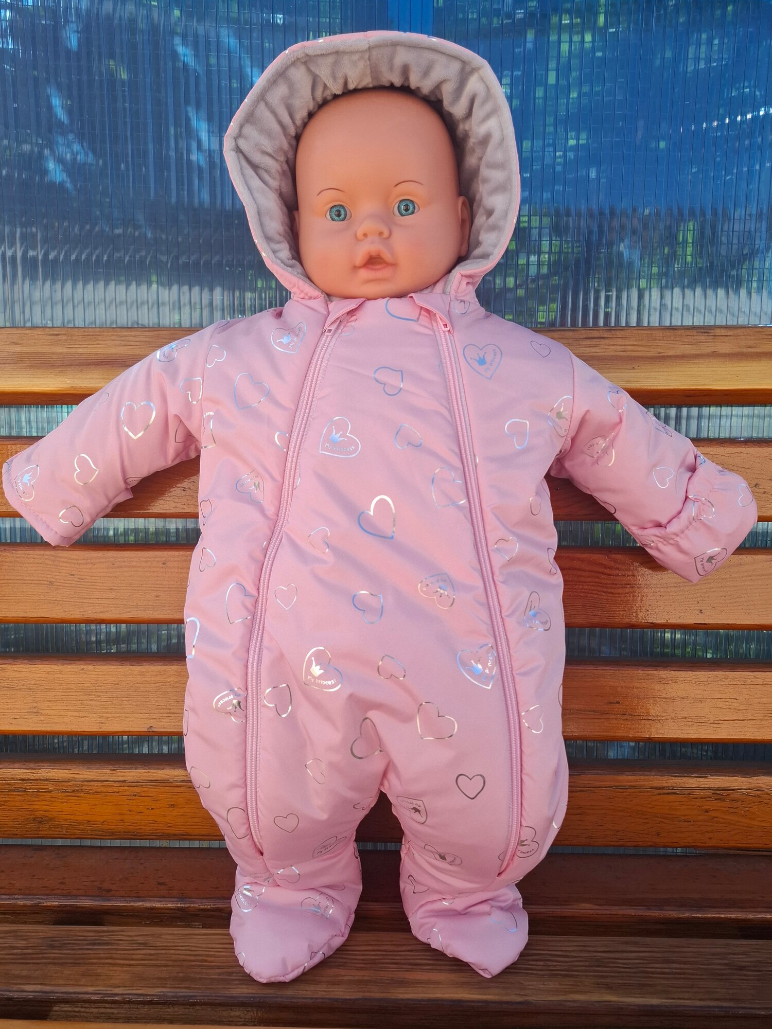 Комбинезон Алекс АЛЕКС закрытая стопа размер 68 рoзовый