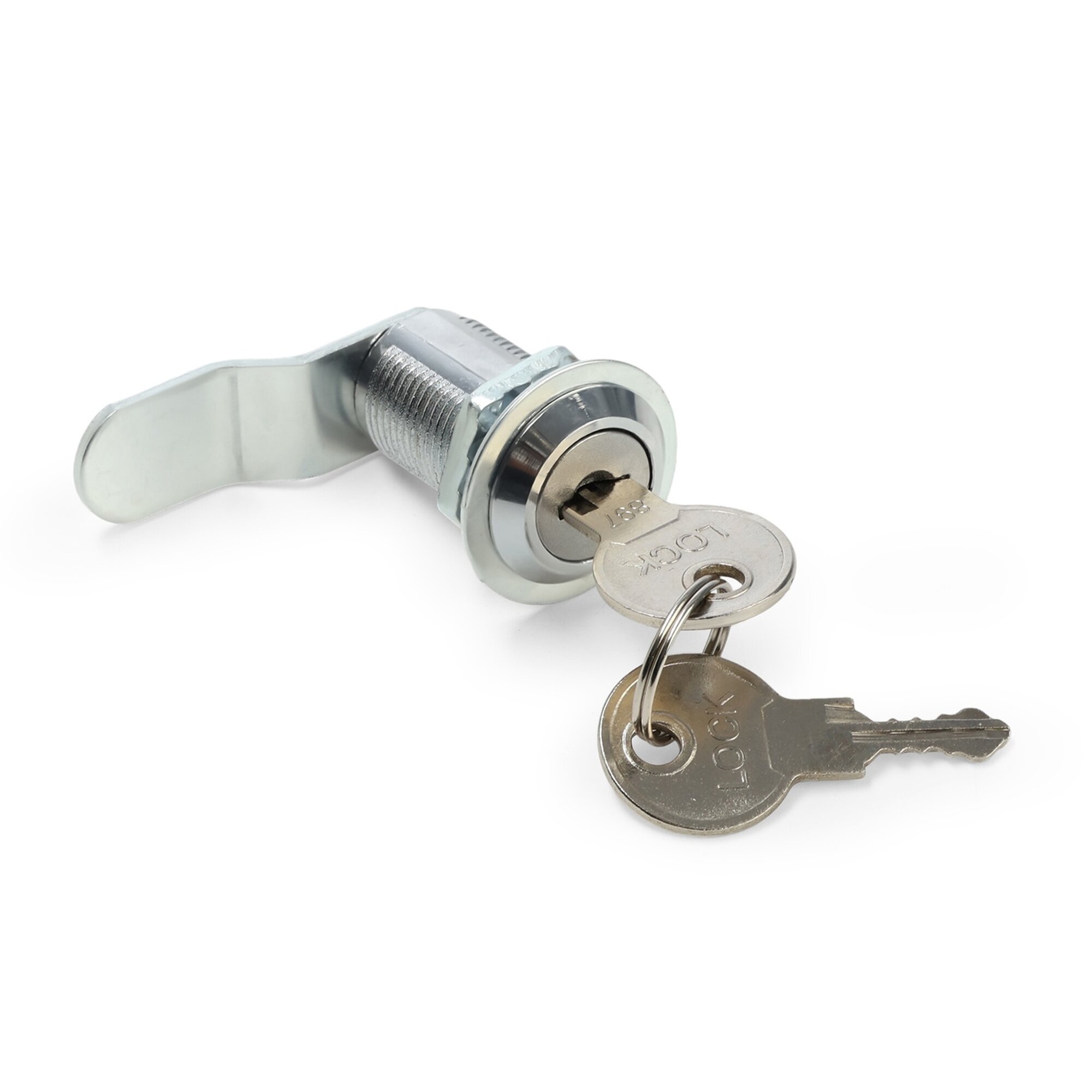 Замок почтовый тундра LC4 17х30х50 мм 2 английских ключа хром