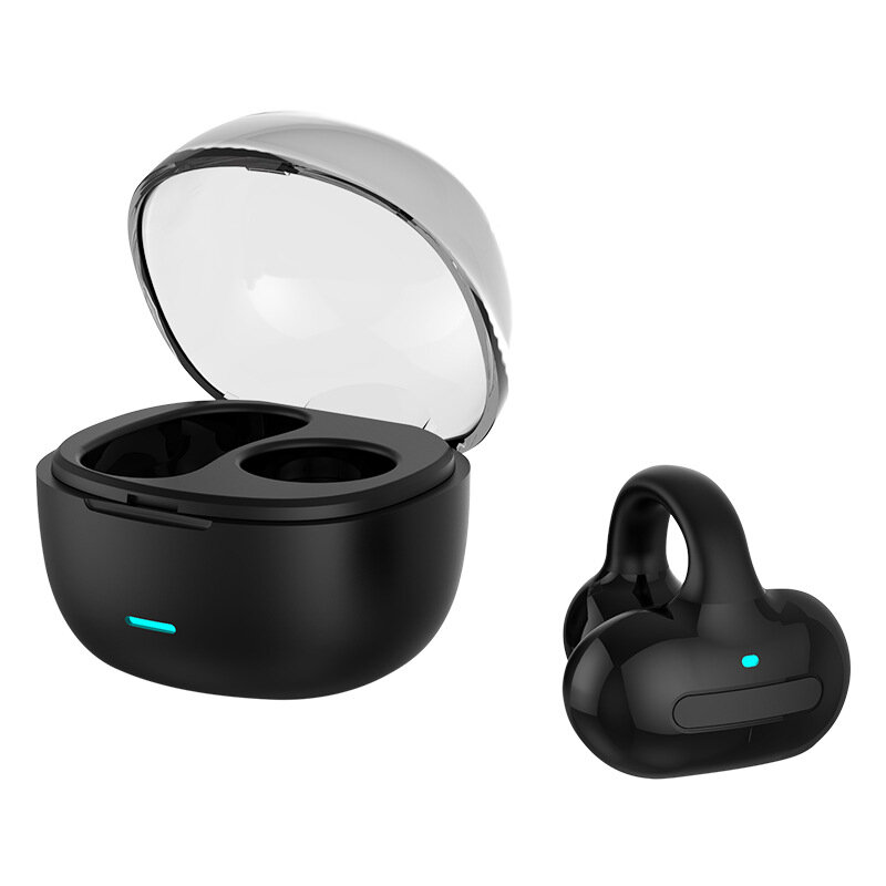 Bluetooth наушники с костной проводимостью модель MS8 для одного или двух ушей, надушиная конструкция, черный цвет,