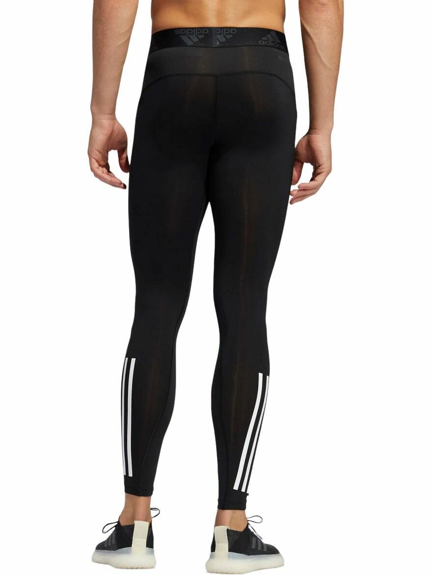 Тайтсы adidas Techfit 3-Stripes, размер XS, чёрный — фото 1
