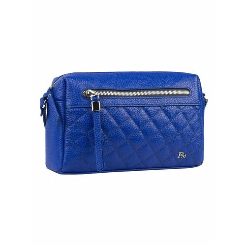 Сумка кросс-боди Franchesco Mariscotti фактура зернистая стеганая рельефная тиснение перфорированная гладкая матовая океан 12132₽