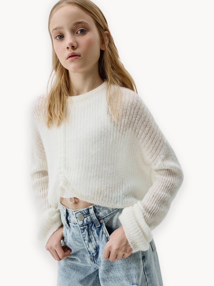 Джемпер Sela, размер 158, молочный
