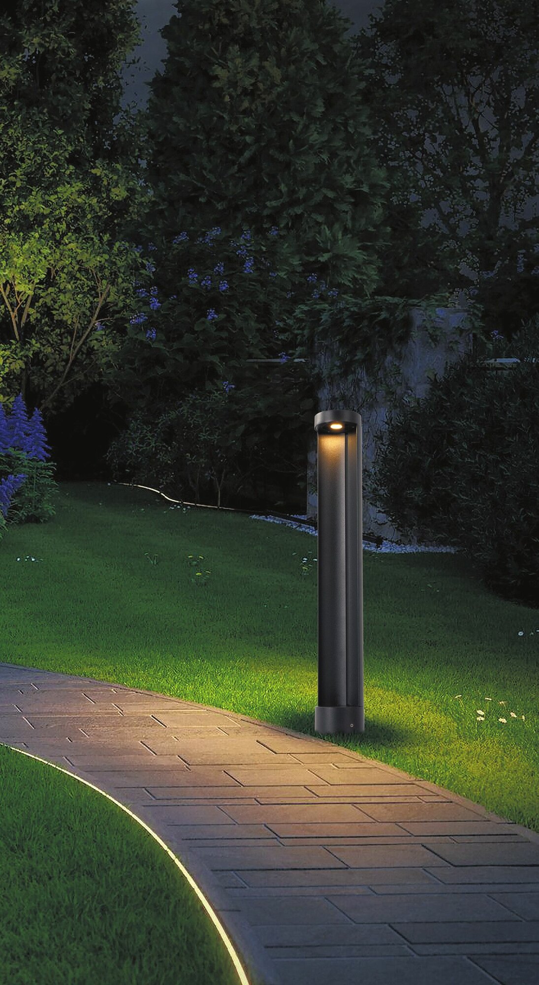 Садово-парковый светильник уличный светодиодный Arte Lamp New York A1660PA-1BK