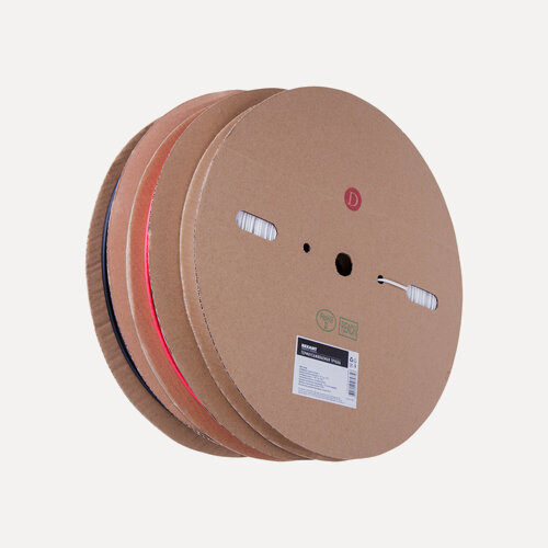 Изображение товара Термоусаживаемая трубка REXANT 6,0/3,0 мм, бухта 100 м, черная