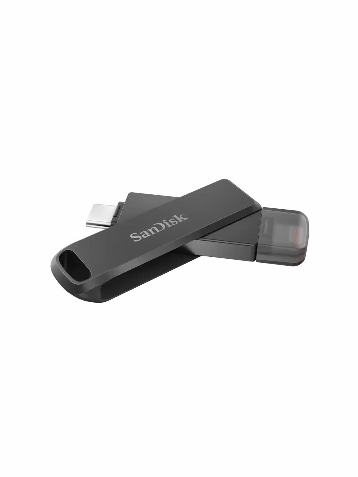 USB флеш-накопитель SanDisk iXpand Luxe 256 Гб USB-C/Lighting, черный — фото 1