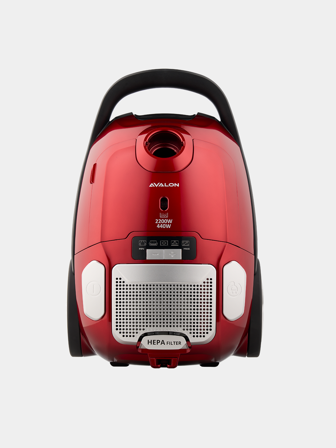 Пылесос AVALON "AVL-VCB 2244R", мощность 2200 Вт, всасывание 440 Вт красный — фото 1