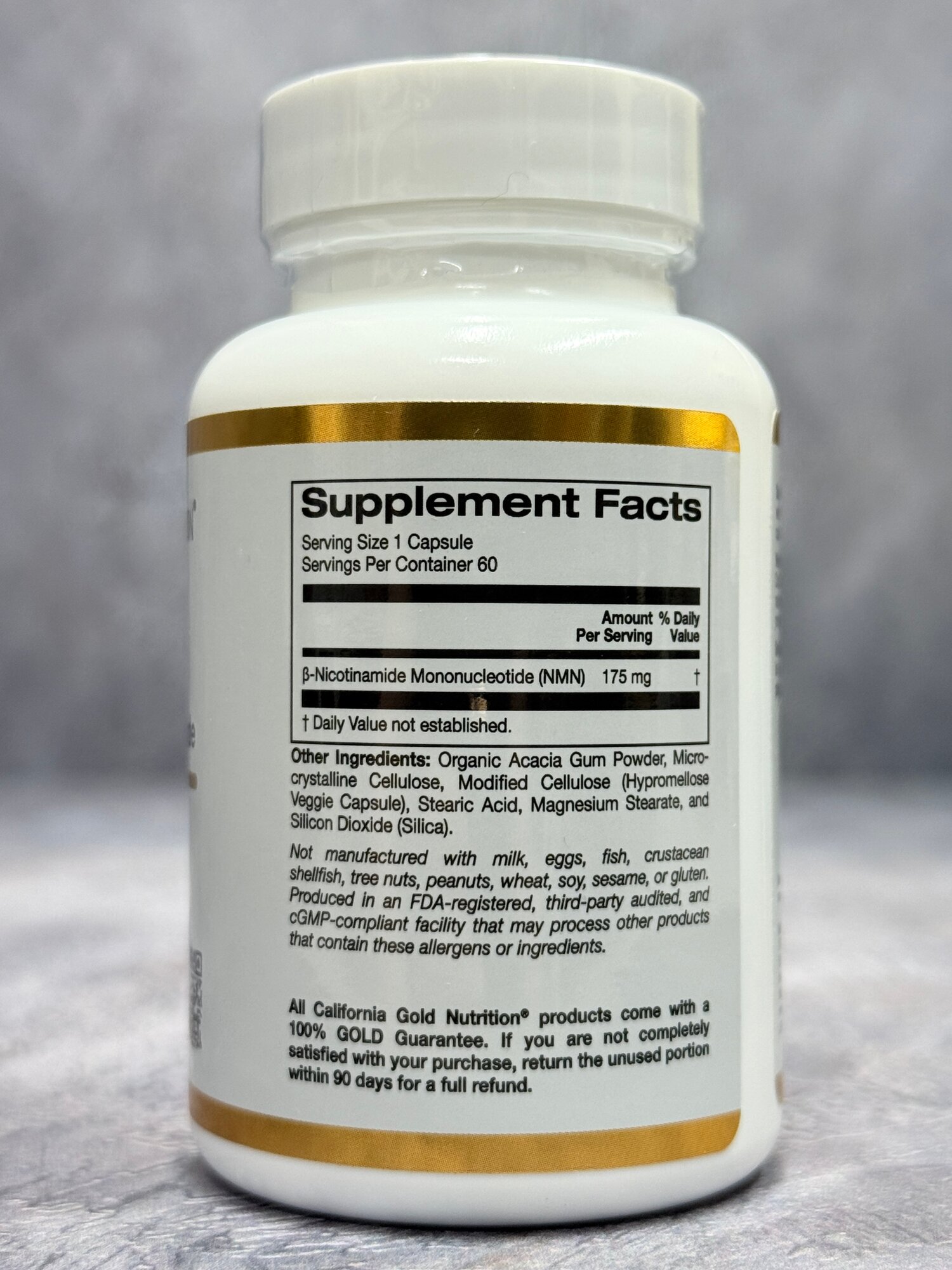 Картинки Никотинамид Мононуклеотид НАД, California Gold Nutrition Nmn (Nicotinamide Mononucleotide) 175 mg 60 растительных капсул