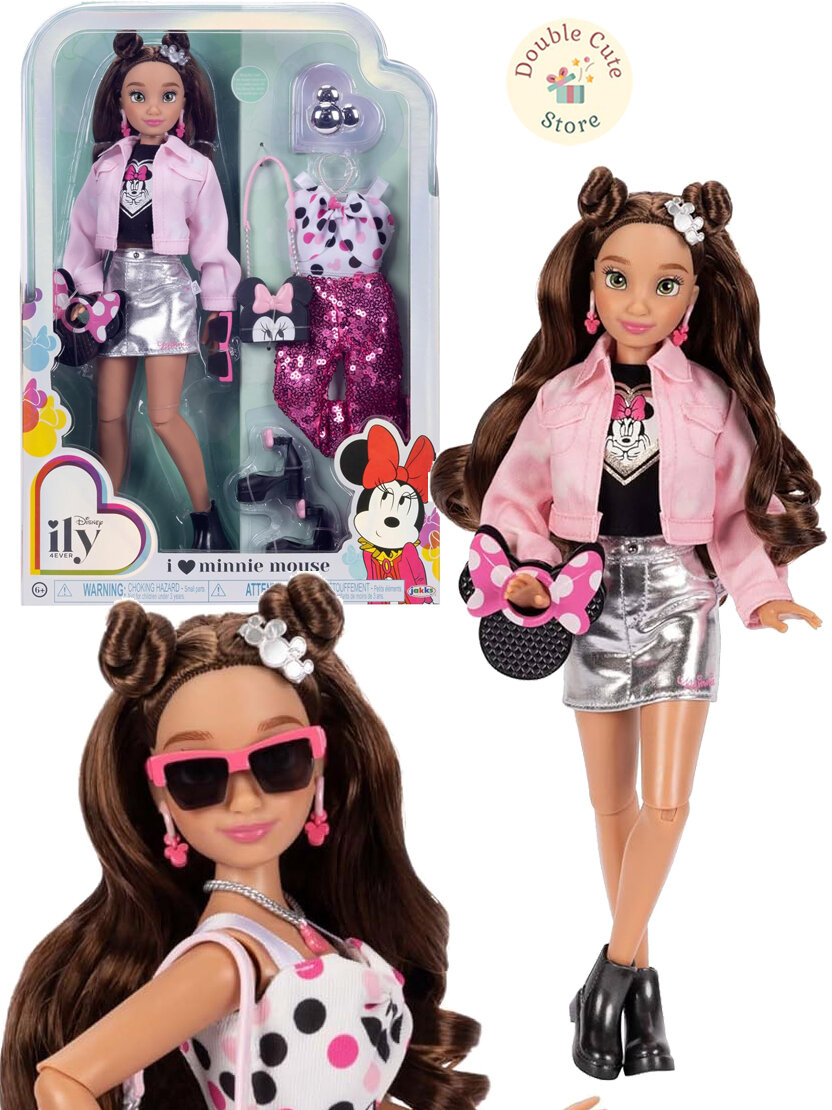 Кукла Disney фанатка Минни Мауса ILY 4ever Jakks Minnie Mouse с кольцом нарядом и аксессуарами