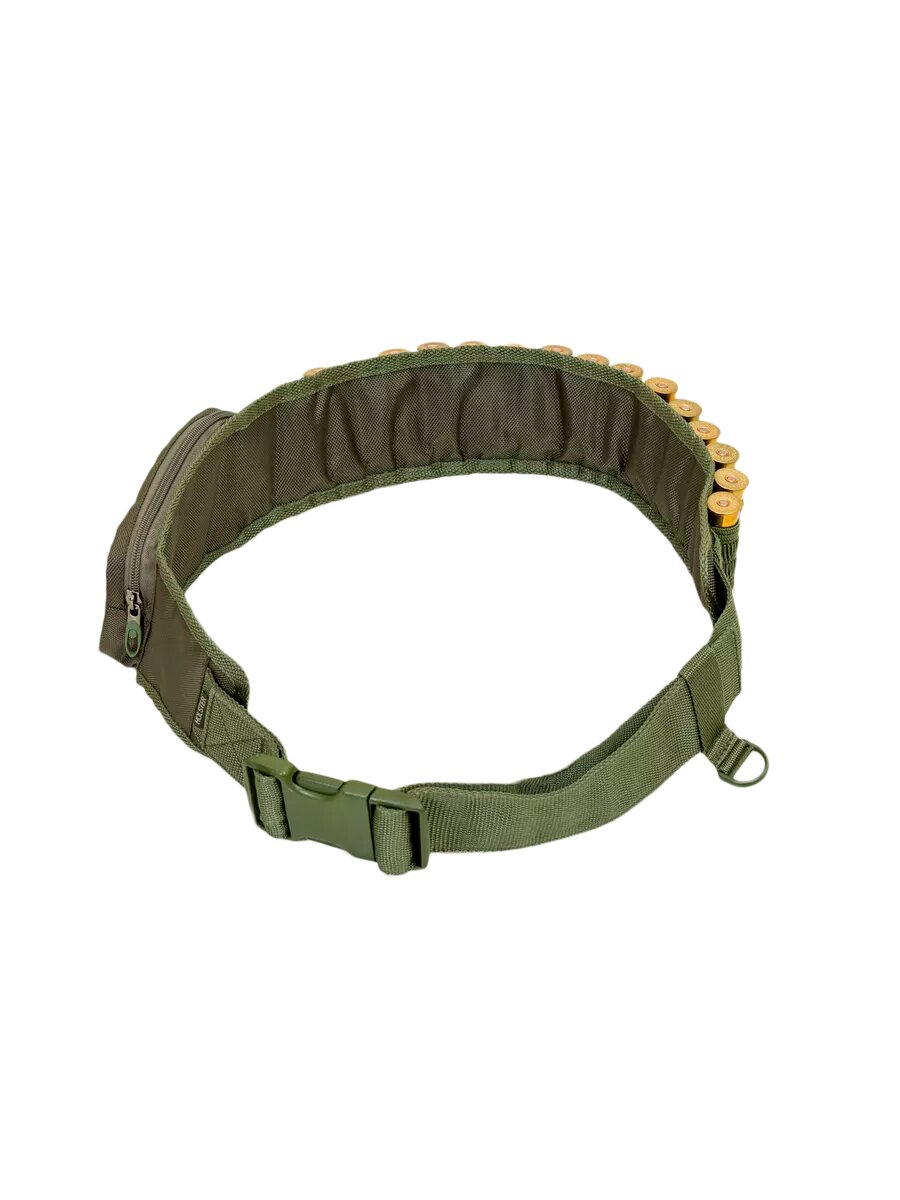 Патронташ поясной открытый Скандинавия с подсумком для хранения аксессуаров и мелочей — фото 1