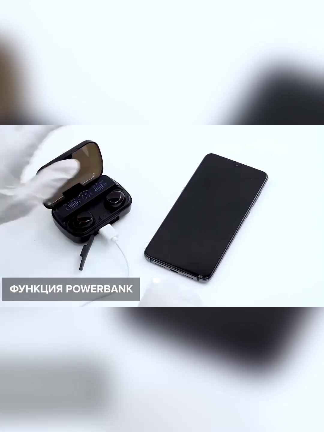 Беспроводные наушники М10, с Power bank 2000 мА/ч — фото 1