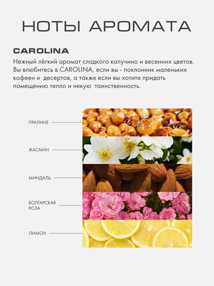 Ароматизатор для дома BY KAORI, парфюмерный спрей, парфюм интерьерный, аромат CAROLINA (Каролина) 50 мл — фото 1