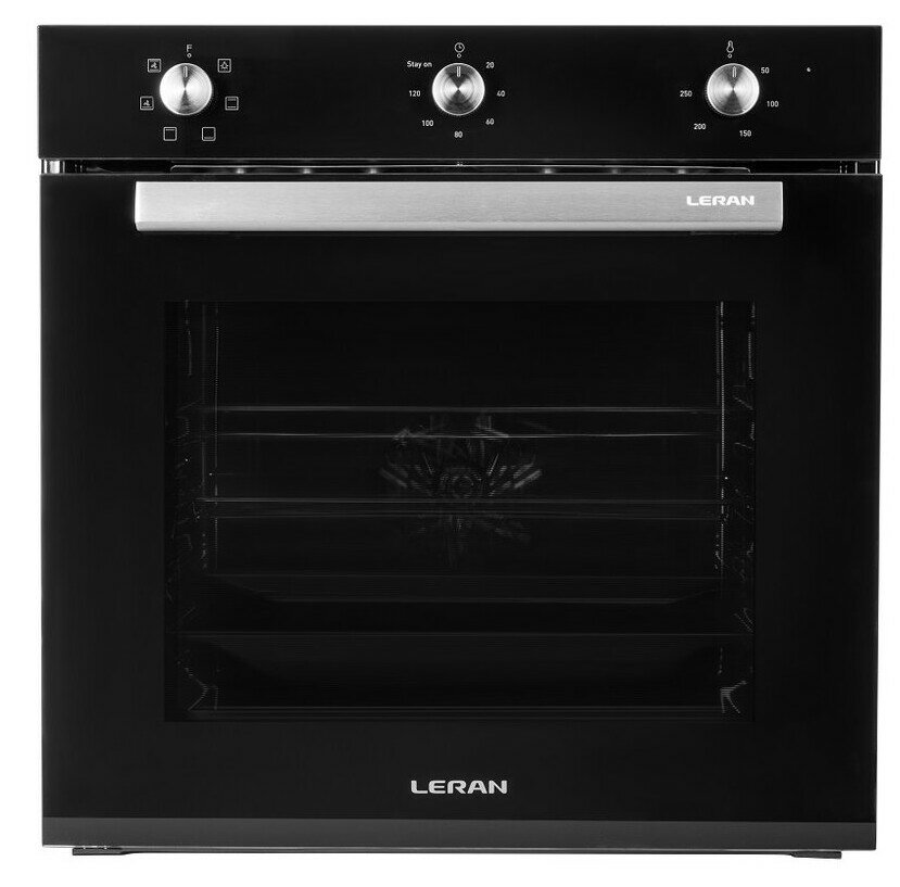 Встраиваемый электрический духовой шкаф Leran EOM 6077 BG
