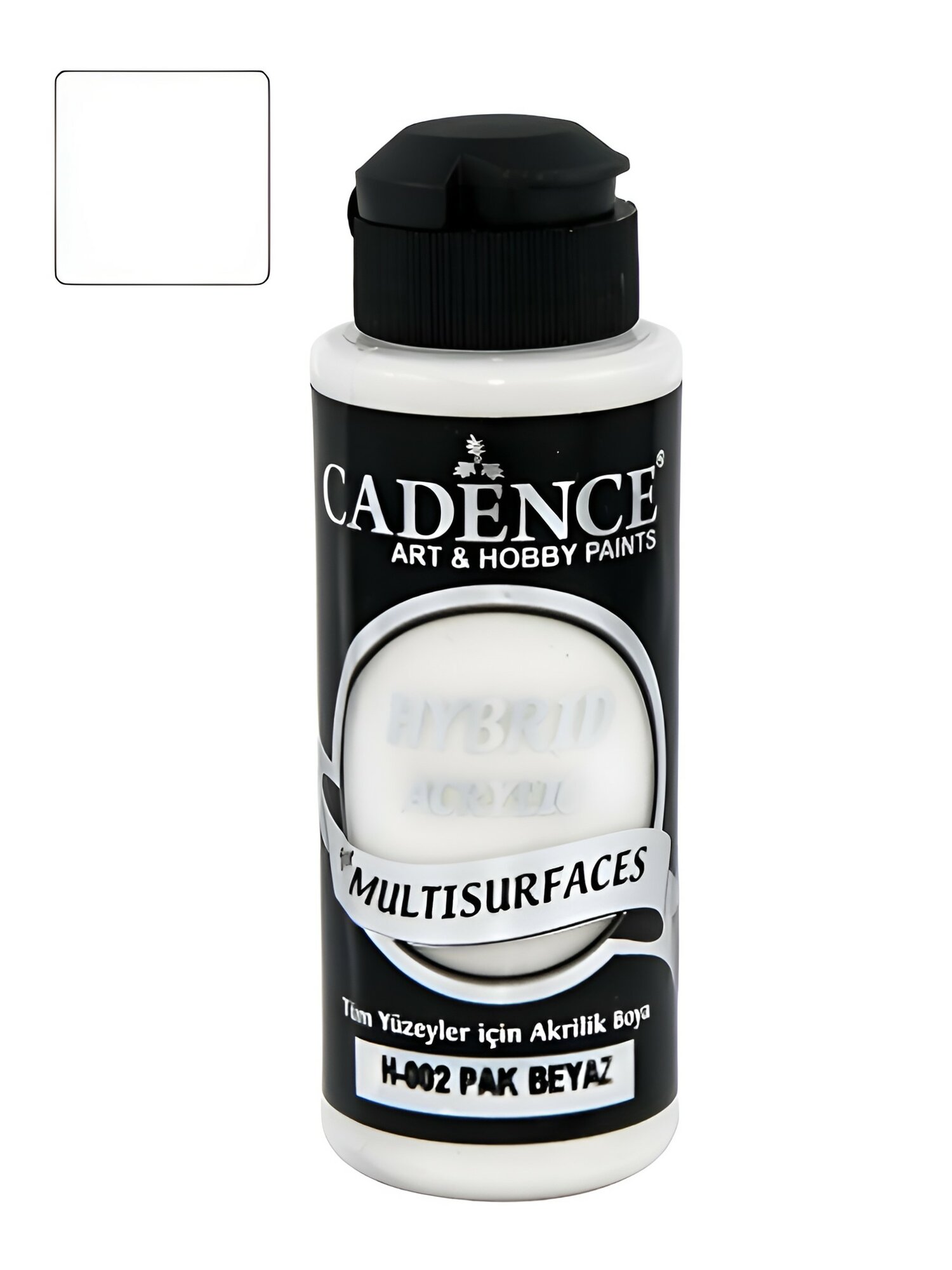 Акриловая краска Cadence Hybrid Acrylic Paint, 120 ml. Pure White H-002