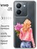 Чехол для Vivo Y36, Vivo Y27s с принтом девушка с букетом (Виво У...