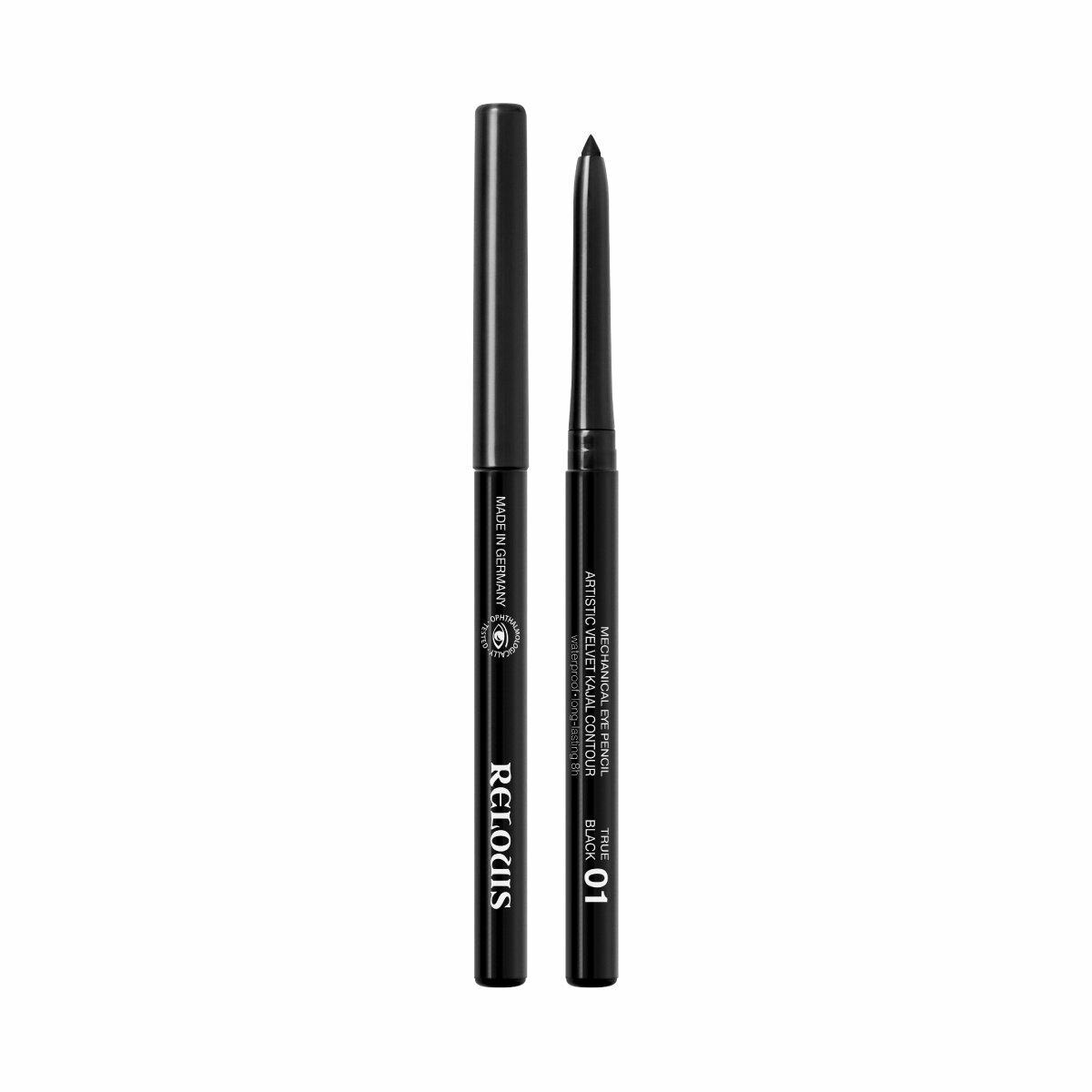 RELOUIS Карандаш механический для глаз Artistic Velvet Kajal Contour 01 черный