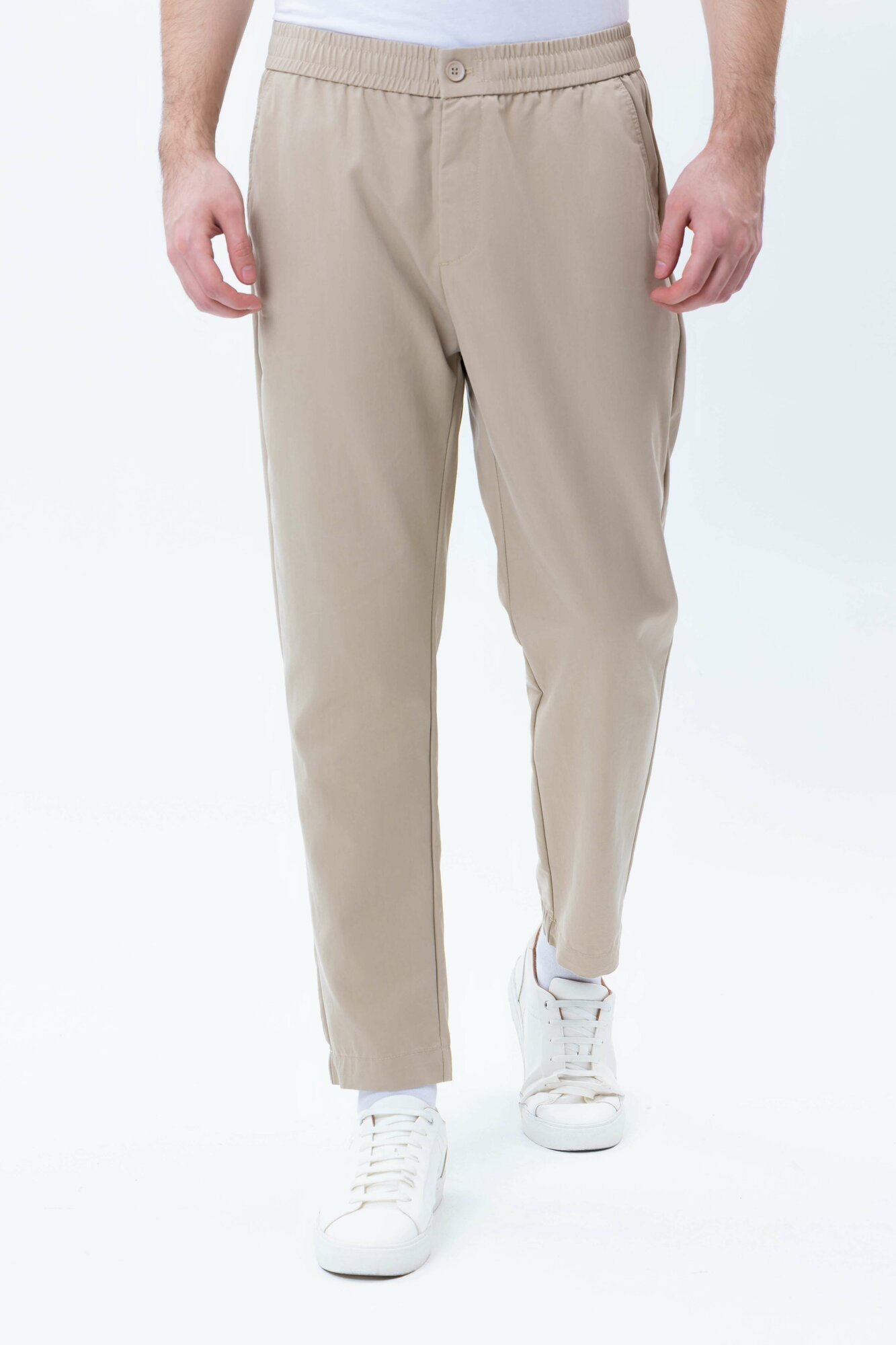 Брюки джоггеры TERRA PRO, размер 33, beige