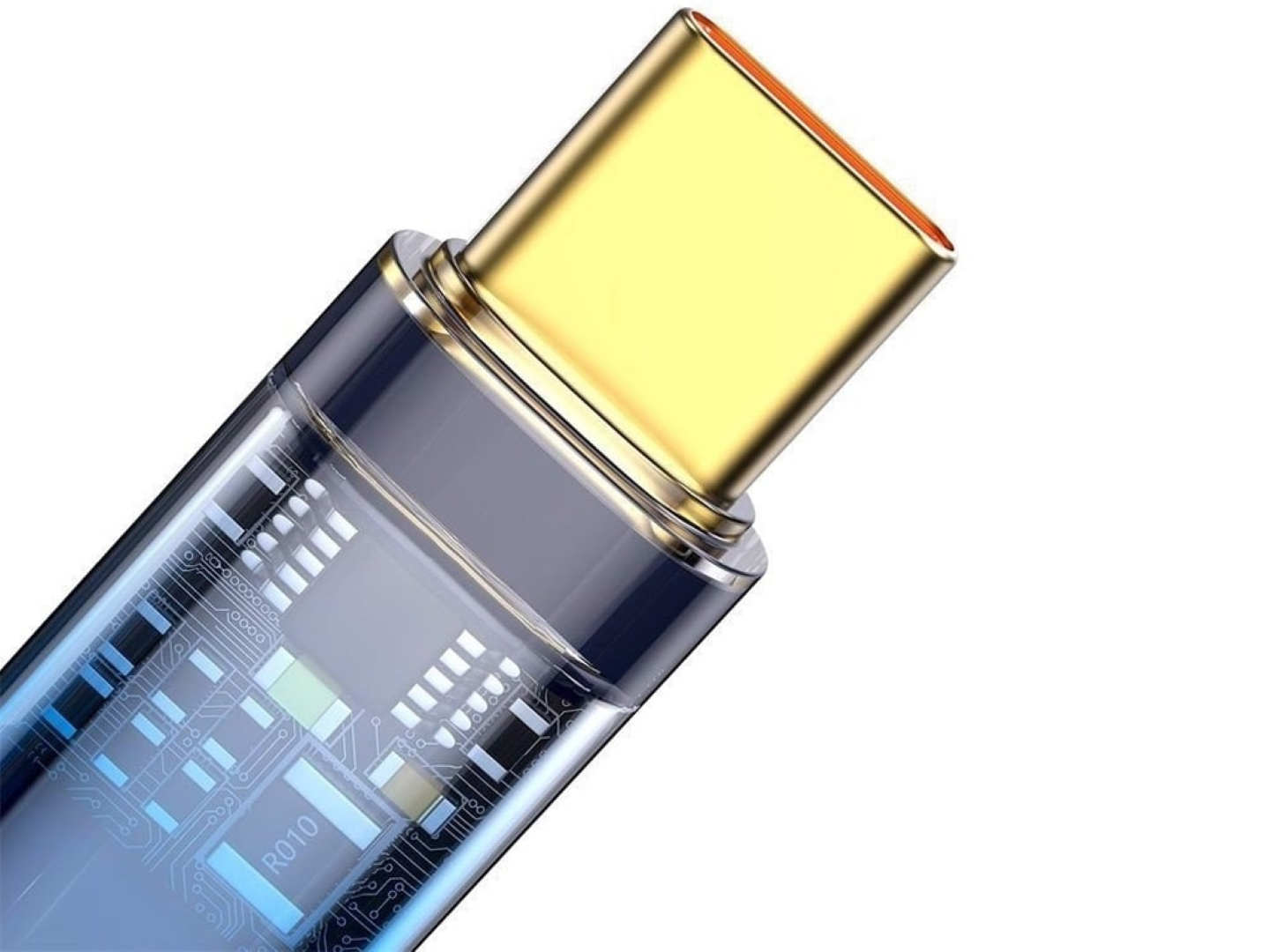 USB кабель BASEUS CASX000201 100W Display, USB-A на USB-C, быстрая зарядка, 1м — фото 1