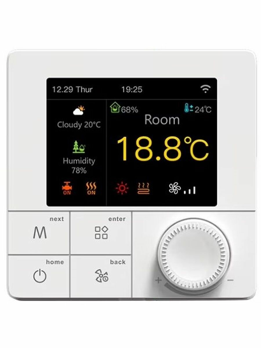 Терморегулятор Wi-Fi для котла "сухой" контакт 3А, R8C.723, белый
