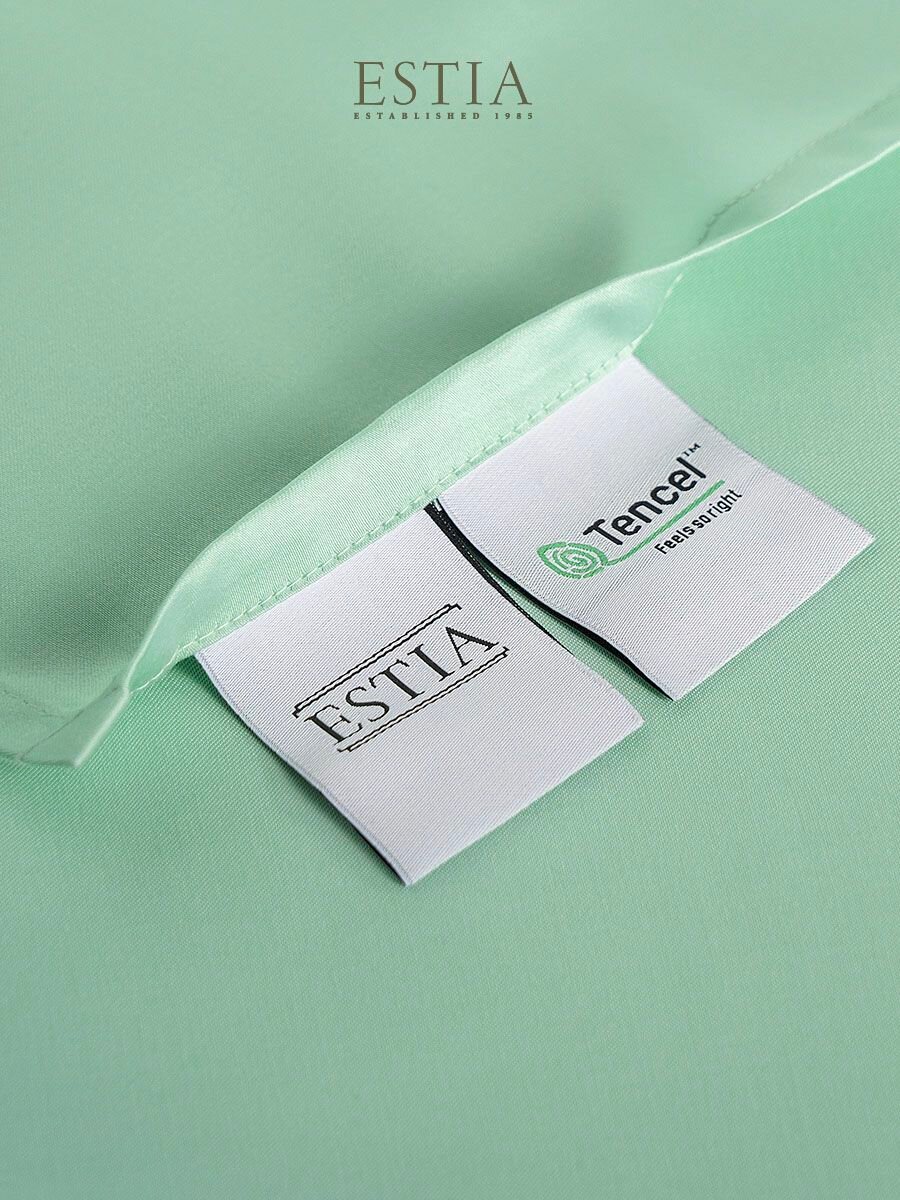 Постельное Белье Xiaomi ESTIA Комплект постельного белья двуспальный "Орнелла" 175x205/240x260/50x70-2/70x70-2 сатин, тенсель, ментоловый
