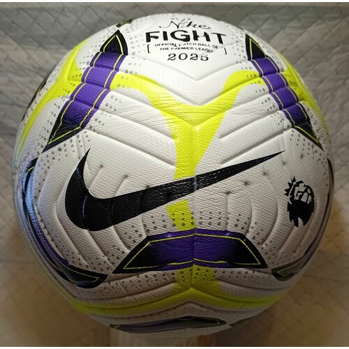 Мяч футбольный найк FIGHT ( Английской премьер лиги ) 5 размер, 5 слоев ( игла в подарок )