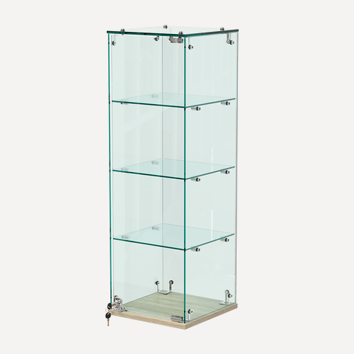 Изображение товара Витрина "истра" настольная №23 (закрытая, задняя стенка - стекло), Дуб Сонома