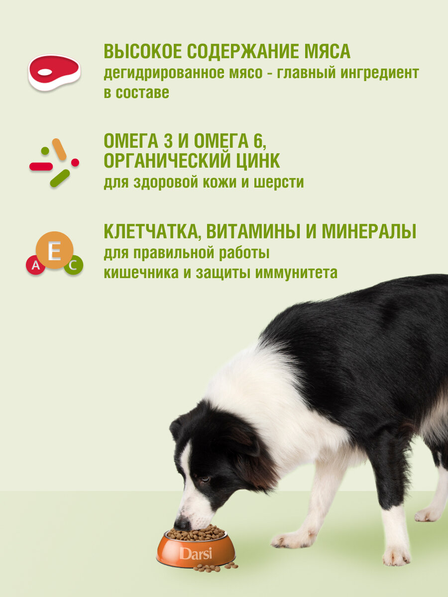 Сухой корм для собак Darsi при чувствительном пищеварении, индейка 1 уп. х 1 шт. х 10 кг — фото 1