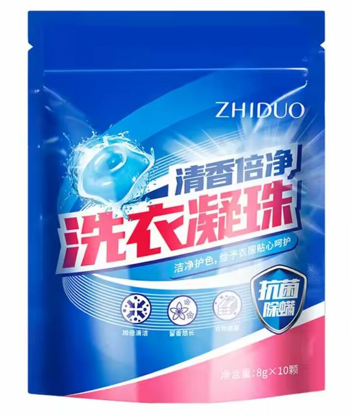 ZHIDUO Капсулы для стрики, Концентрированные, 10 шт по 8 гр, 1 уп