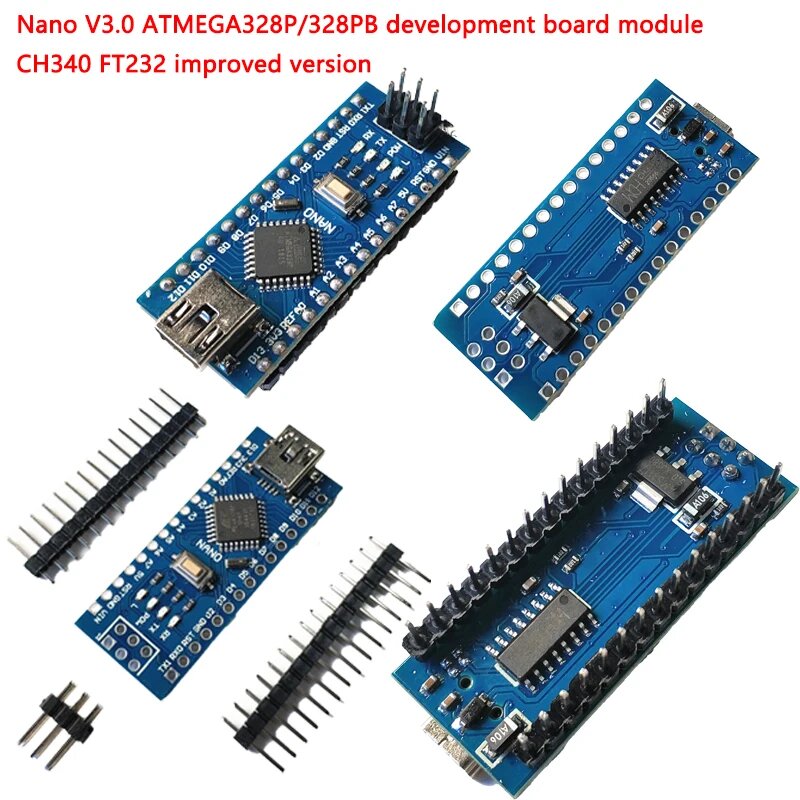 Модуль платы разработки Nano V3.0 ATMEGA328P/328PB CH340 FT232, улучшенная версия, 340 TYPE-C no welded