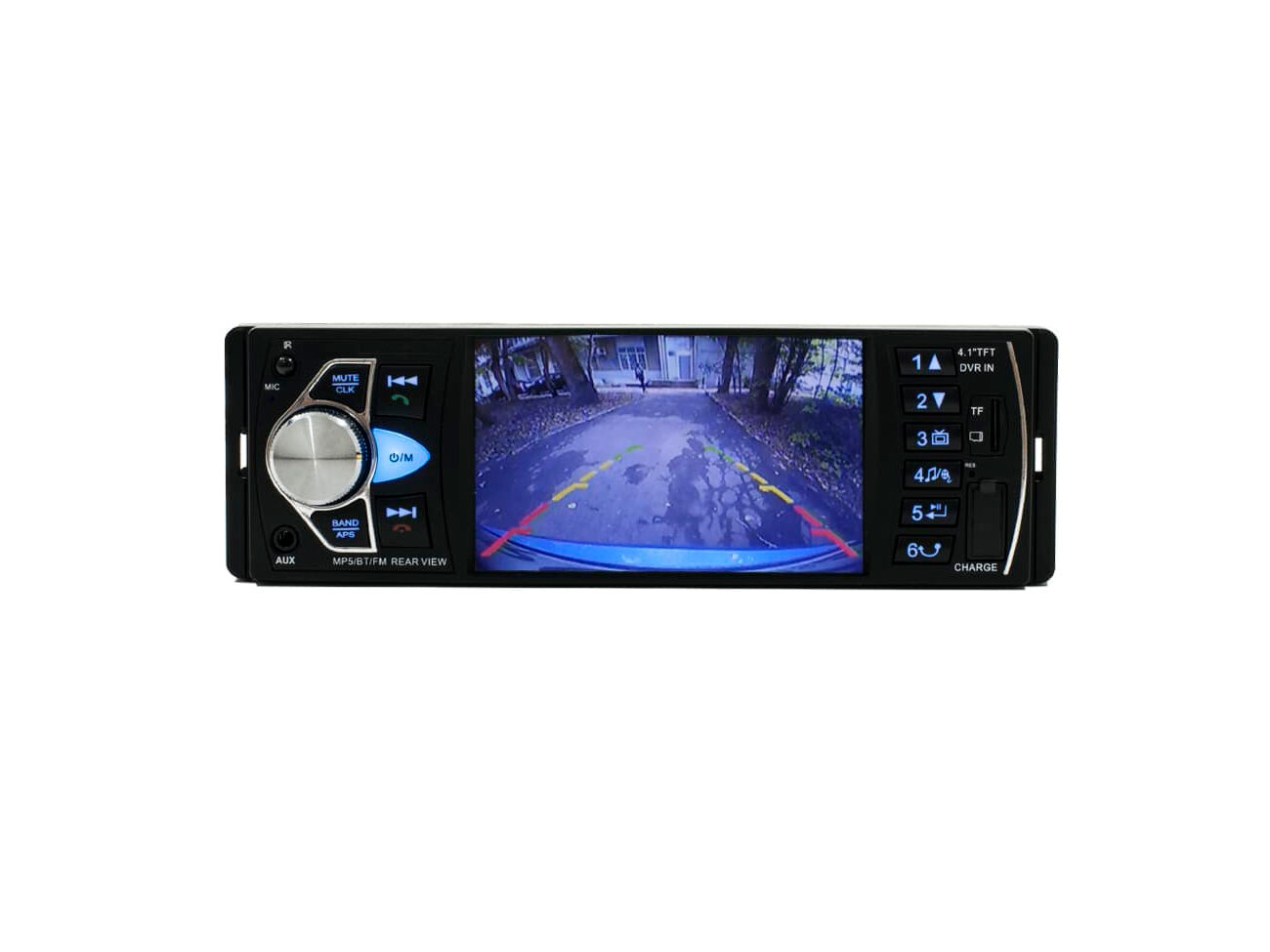 Магнитола для автомобиля AVEL AVS080W001, 1DIN, Bluetooth, GPS, с поддержкой камеры заднего вида (не идет в комплекте)