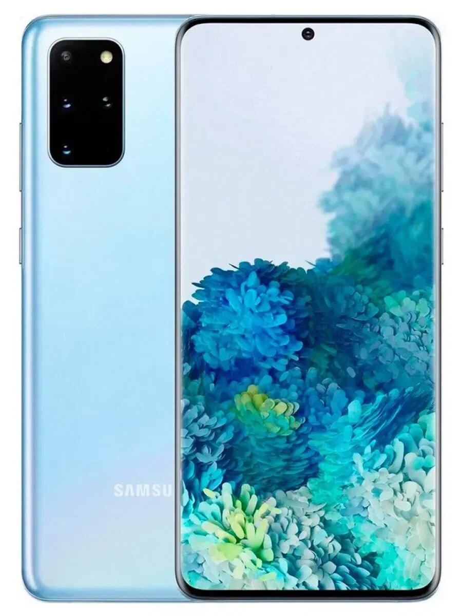 Смартфон Samsung "Galaxy S20 Plus", NFC, 8ГБ/128ГБ, экран 6.7", синий — фото 1