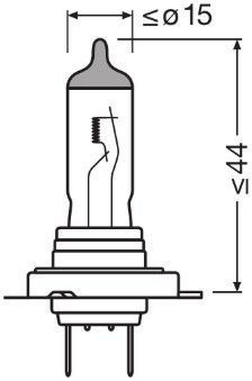Автомобильная лампа OSRAM 64210NL01B, галогенная, PX26d, 12 В, H7, 55 Вт, 1 шт, 3750 K
