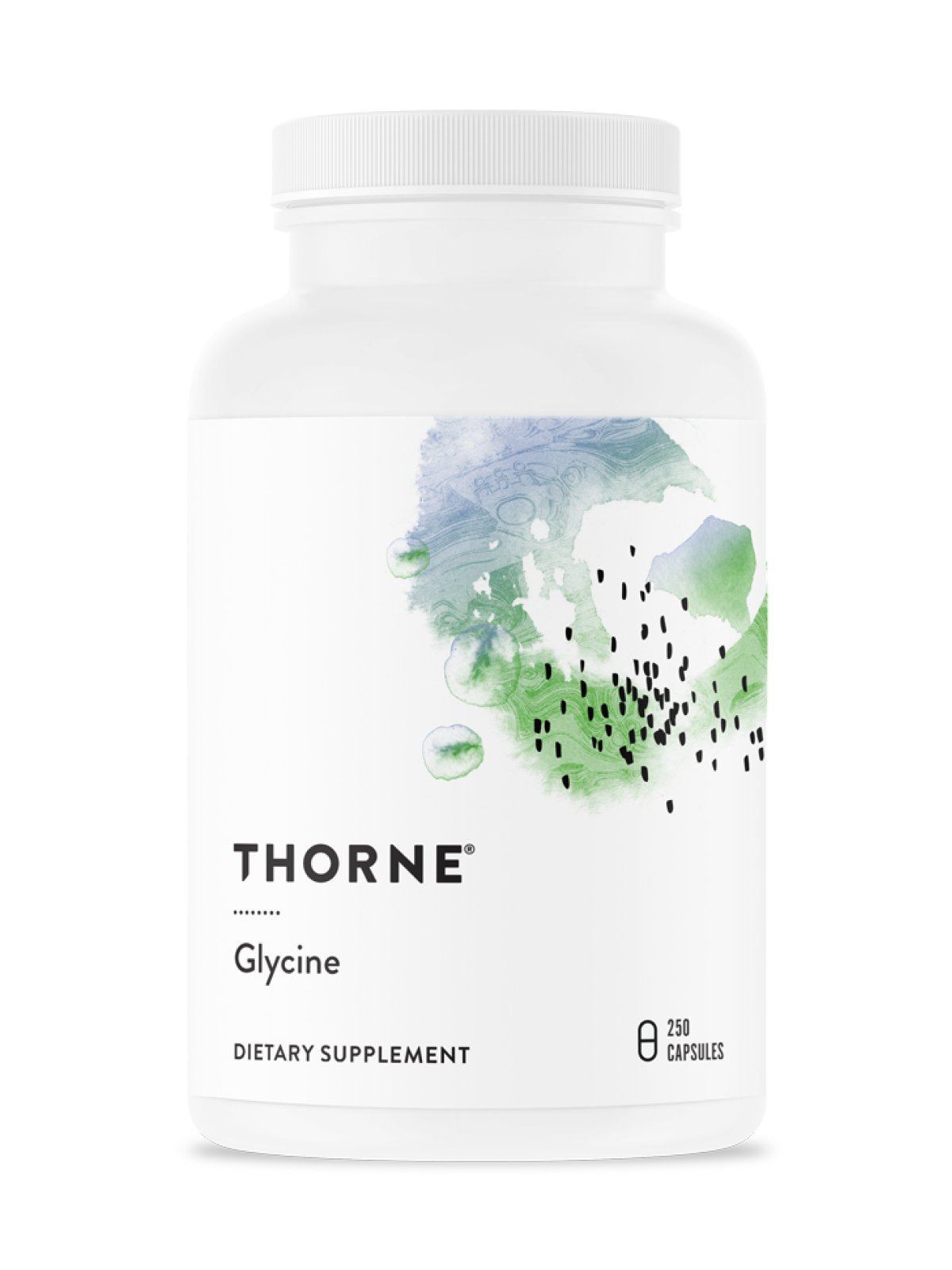 Глицин, Glycine от Thorne Research, дозировка 1 г, 250 капсул