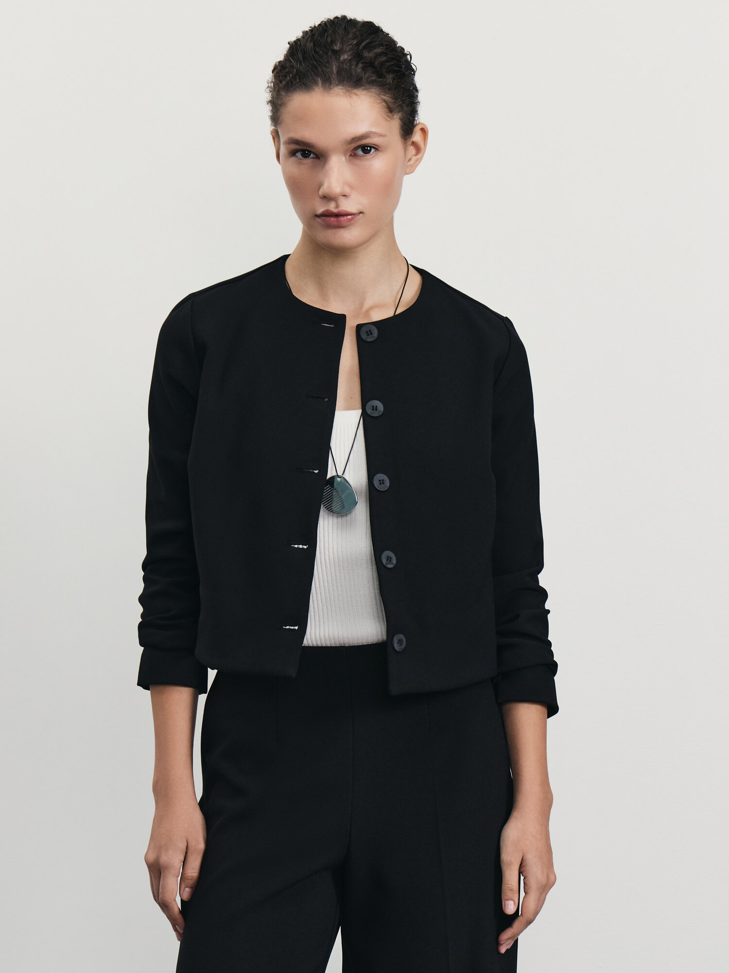 Пиджак Zarina, размер L (RU 48), черный