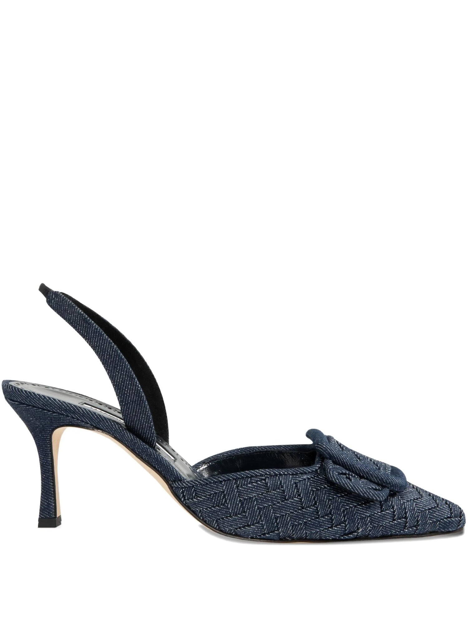 Туфли Manolo Blahnik Туфли с ремешком на пятке, размер 37, синий