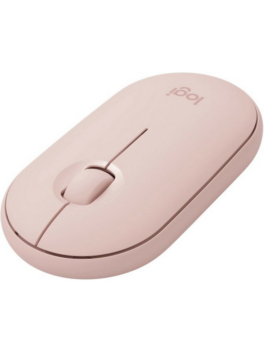 Мышь беспроводная Logitech Pebble M350 Pink (1000dpi, BT, USB, 3but) (910-005575)