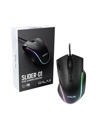 Игровая мышь GALAX Slider, программируемые макроклавиши, 7200 DPI, RGB, 8 кнопок