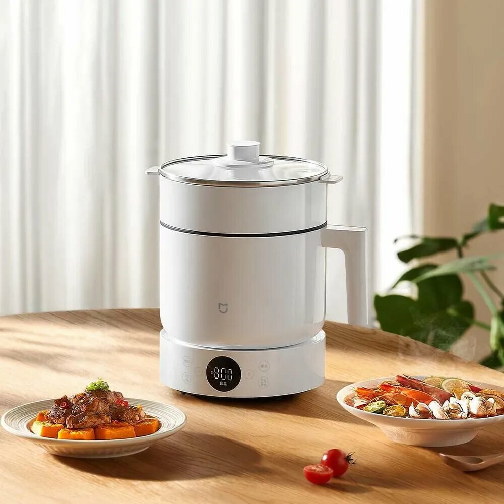 Картинки Xiaomi Пароварка электрическая Mijia Multifunctional electric cooker 1000W NTC MEC01, белый