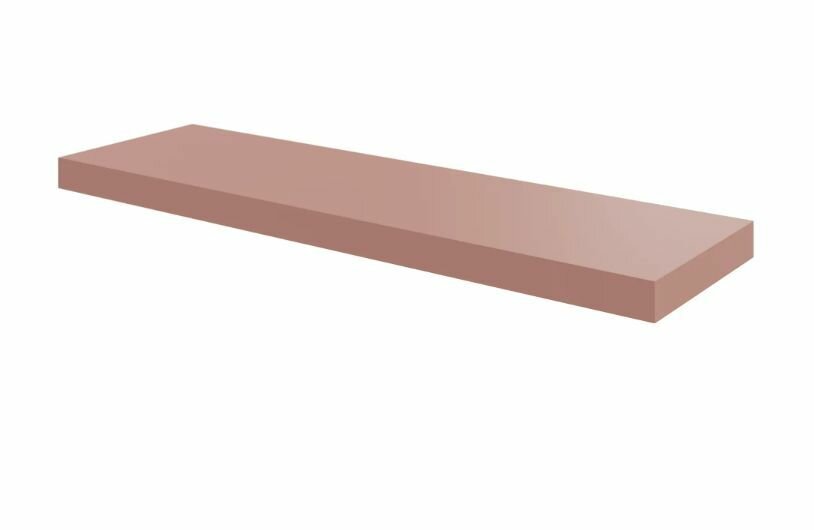 Полка мебельная Spaceo Bistro 80x23.5x3.8 см МДФ цвет розовый