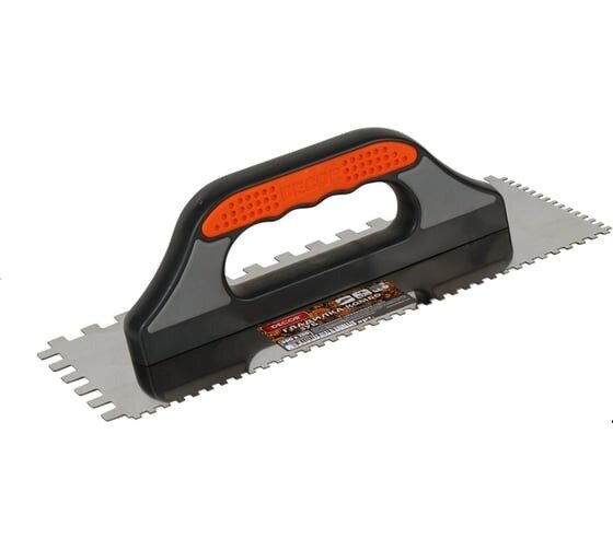 Гладилка 300х130 мм, нержавеющая, зуб 12 мм, 6 мм DECOR 650-126