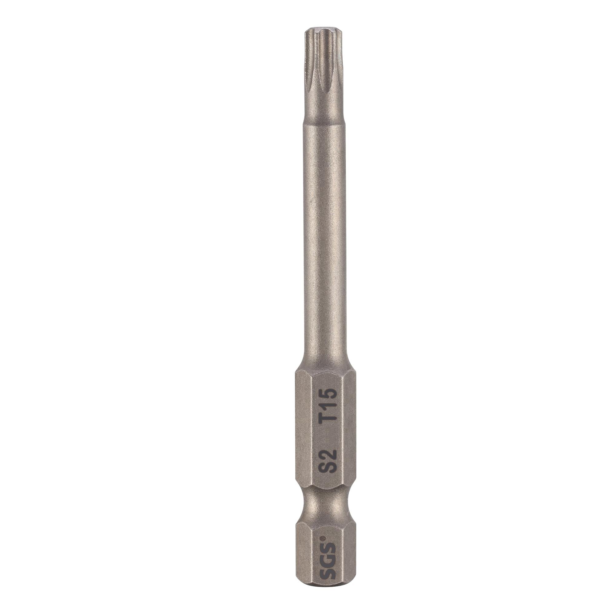 Бита T15 х50мм TORX S2 1шт SGS 6350-T15