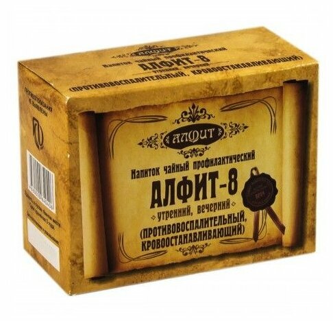 Алфит 08 (Противовоспалительный, кровоостанавливающий) №60*2гр.