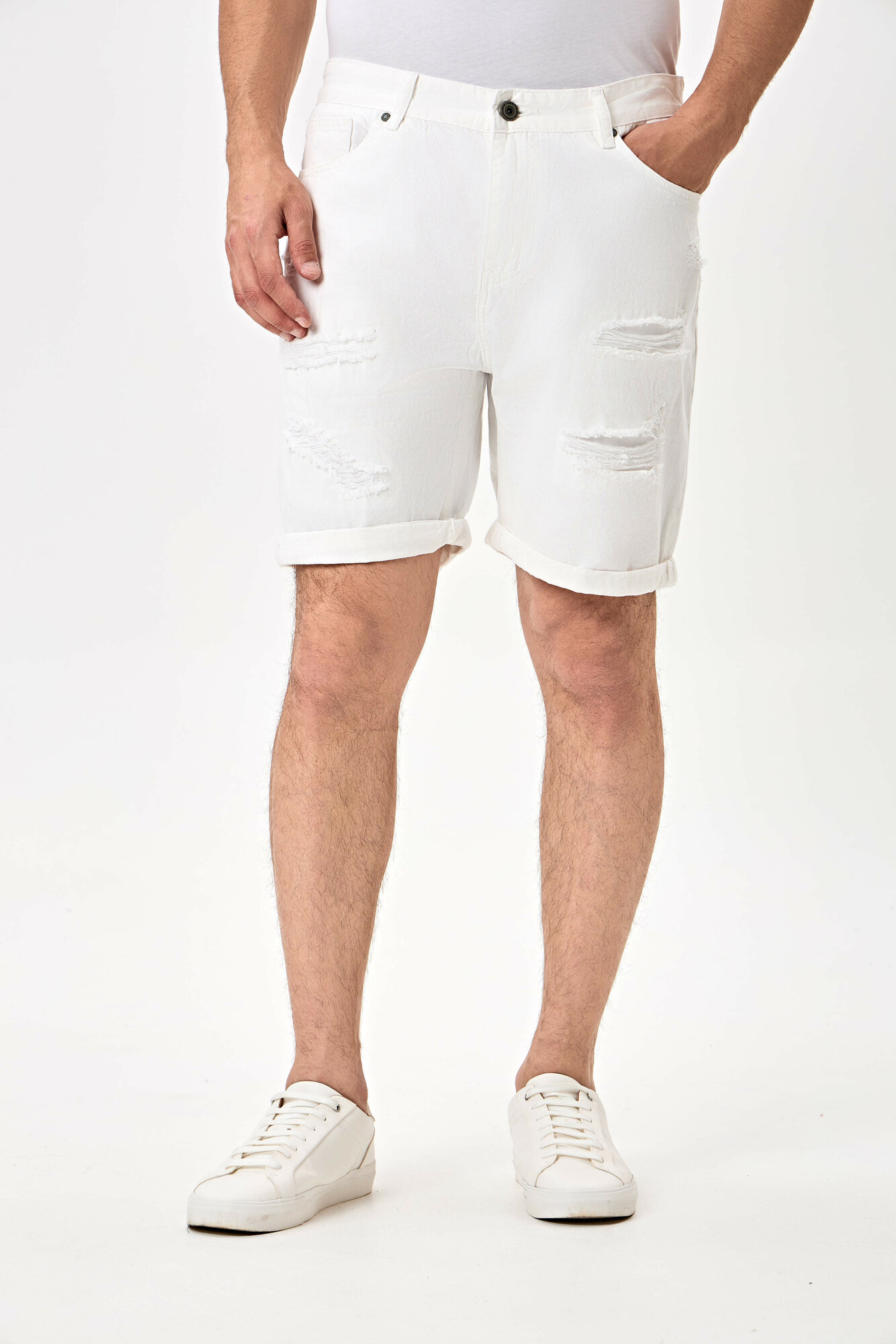 Шорты спортивные TERRA PRO, размер 34, white — фото 1