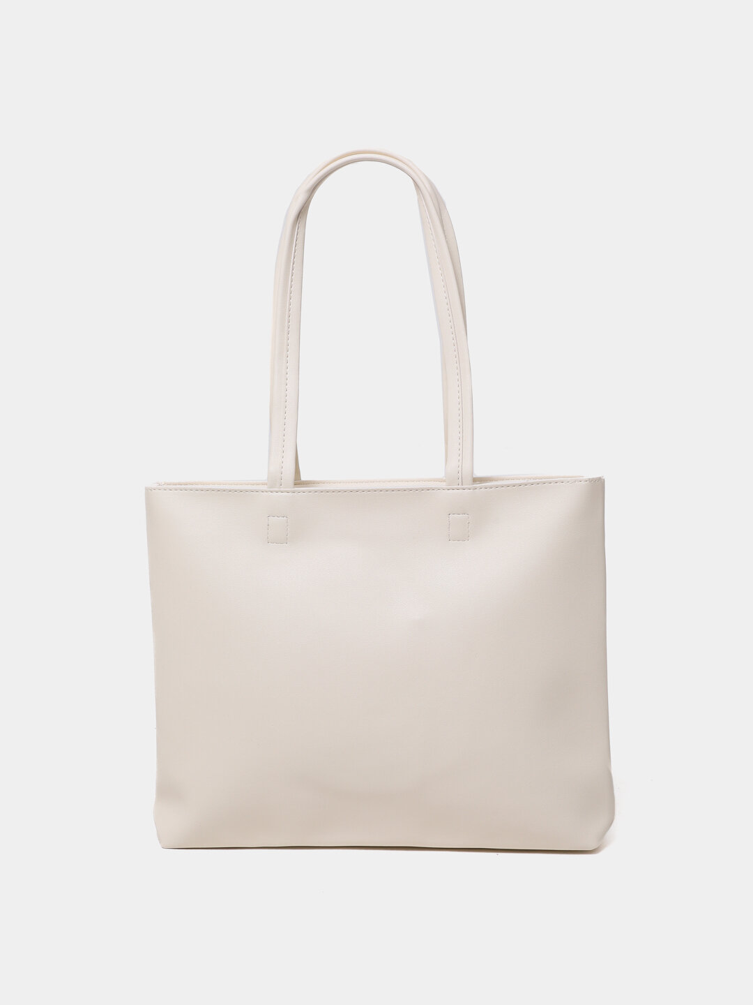 Сумка  Shopper Minimal A4 Zip White, фактура гладкая, белый,