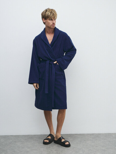 Халат Maison David размер XL синий