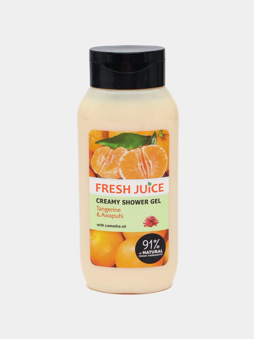 Крем-гель для душа увлажняющий с маслом камелии, Tangerine & Awapuhi, Fresh Juice, 400 мл