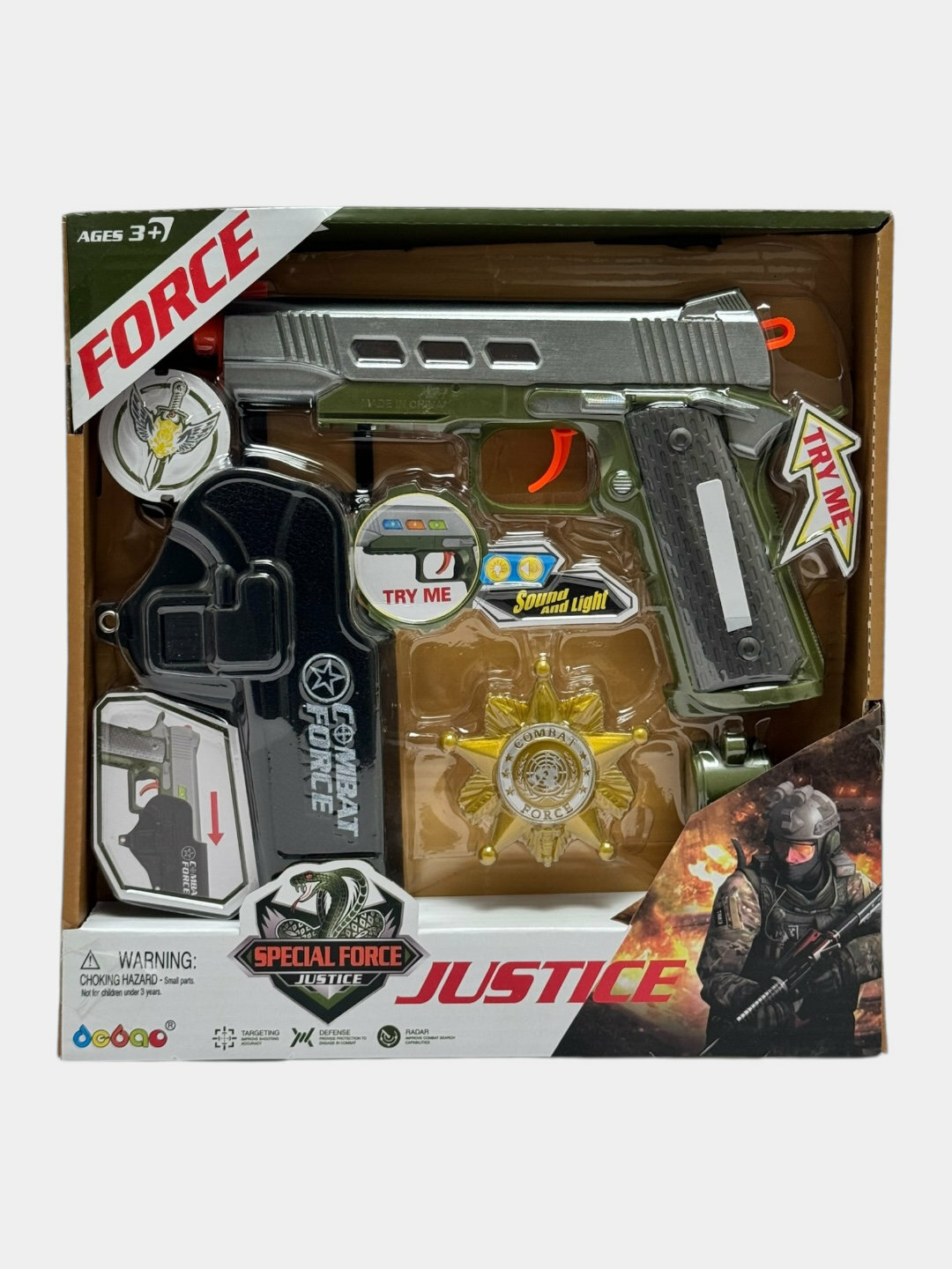 Игровой набор Special Police, пистолет с кобурой и значком, для детей от 3 лет Код. 27116