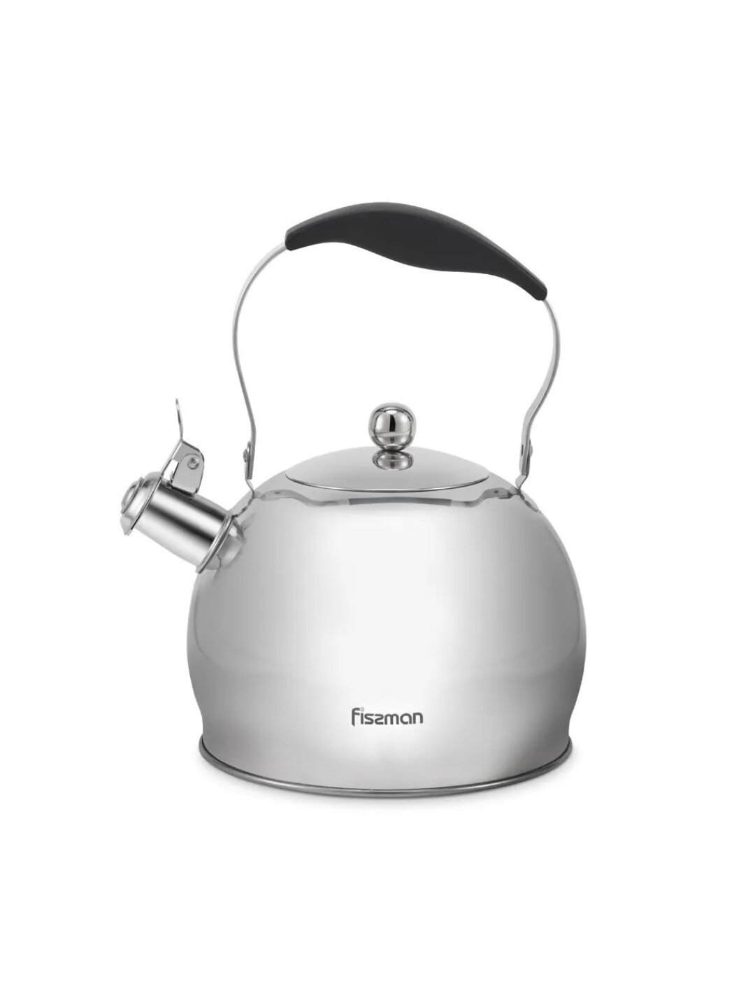Чайник для кипячения воды FISSMAN ELIS 5907, объём 3000 мл, нержавеющая сталь, со свистком