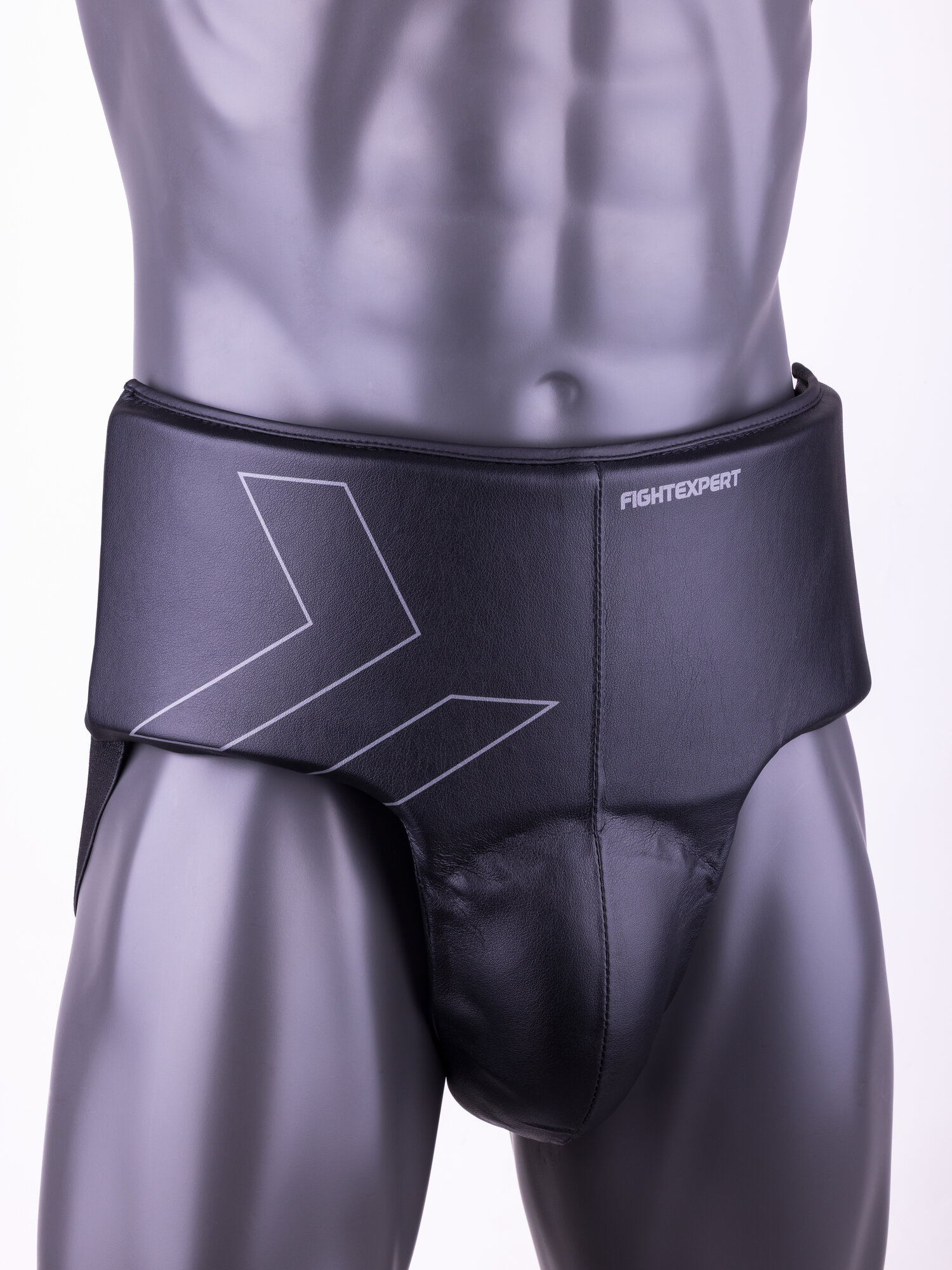 Боксерский бандаж FIGHTEXPERT "Sparring", защита паха, размер S, черный